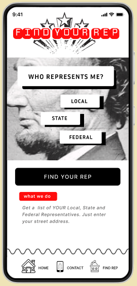 Find Your Rep App Project Thumbnail