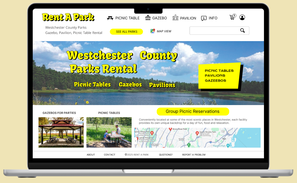 Rent A Park Homepage image