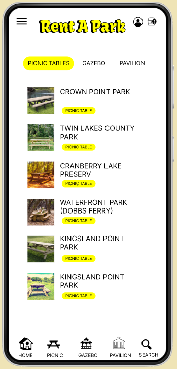 Rent A Park App Project Thumbnail