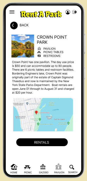 Mobile Park Page Prototype