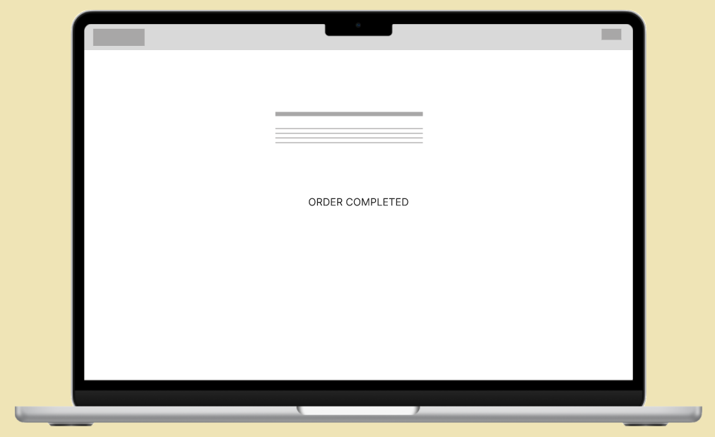 Park Order Complete Page Image