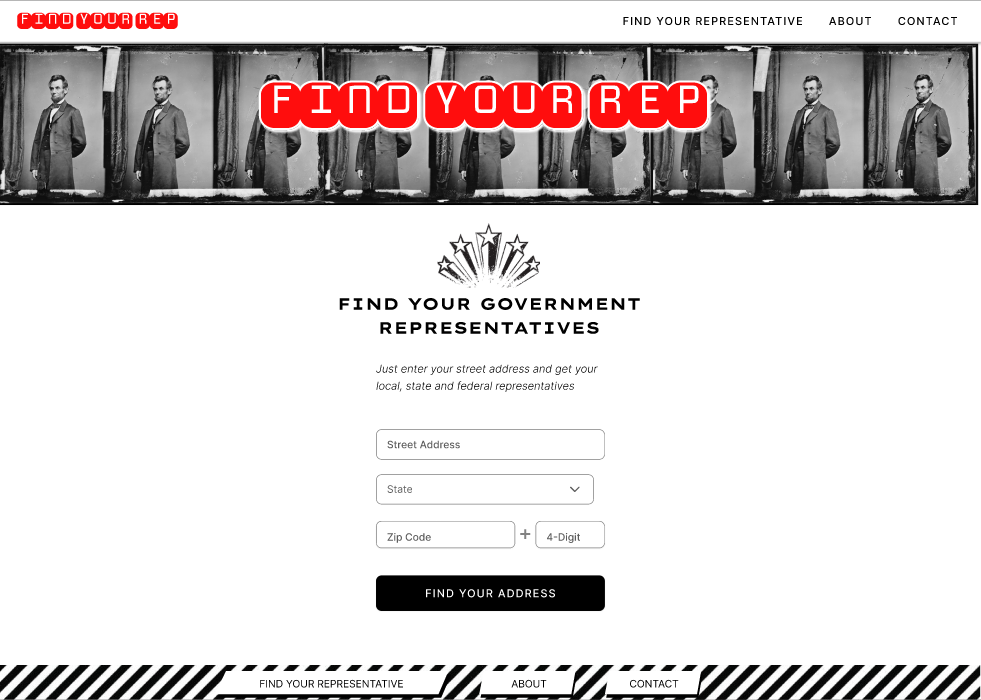 Find Your Rep Homepage